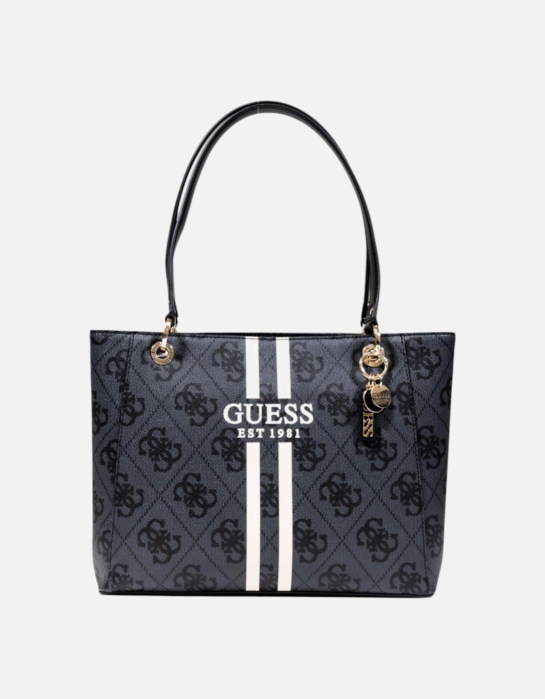 Printed Handbag with Zip Fastening Women - Grey Bags, 4 of 3