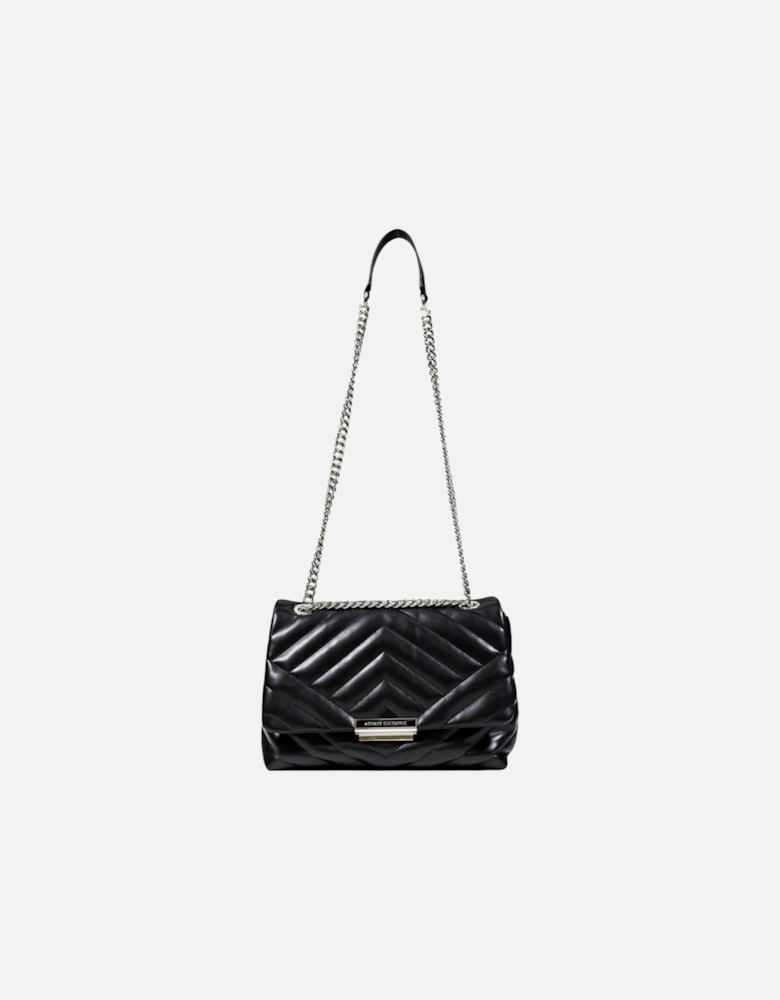 Shoulder Bag with Inside Pockets Women - Black