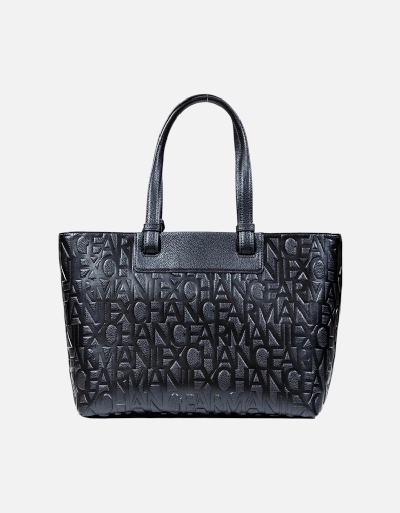 Printed Handbag with Inside Pockets Women - Black Bags