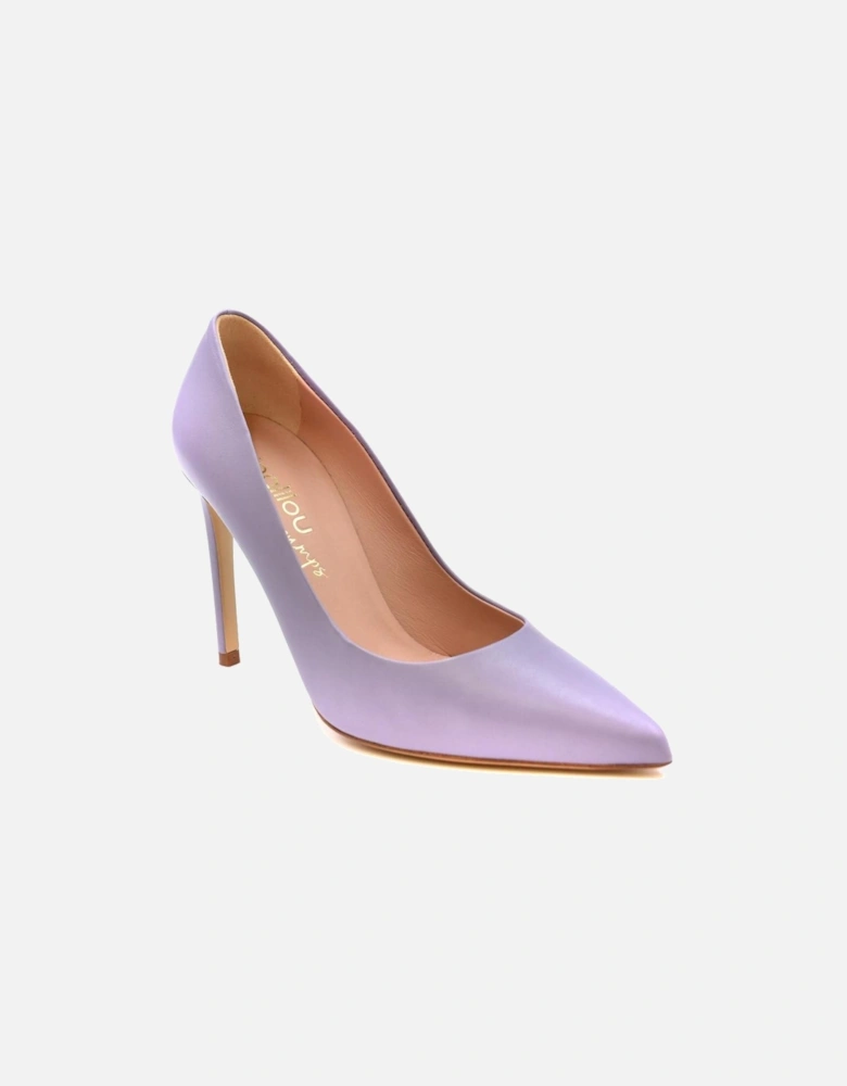 Lilac Leather Stiletto Pumps Women - Liliac Heels