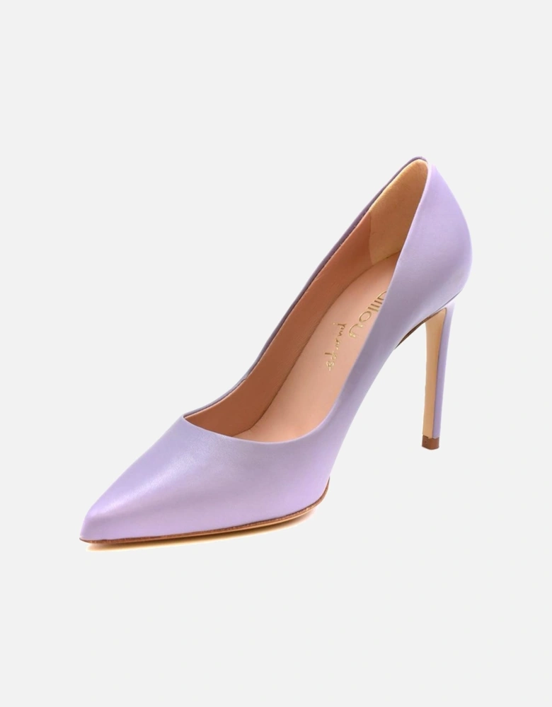 Lilac Leather Stiletto Pumps Women - Liliac Heels