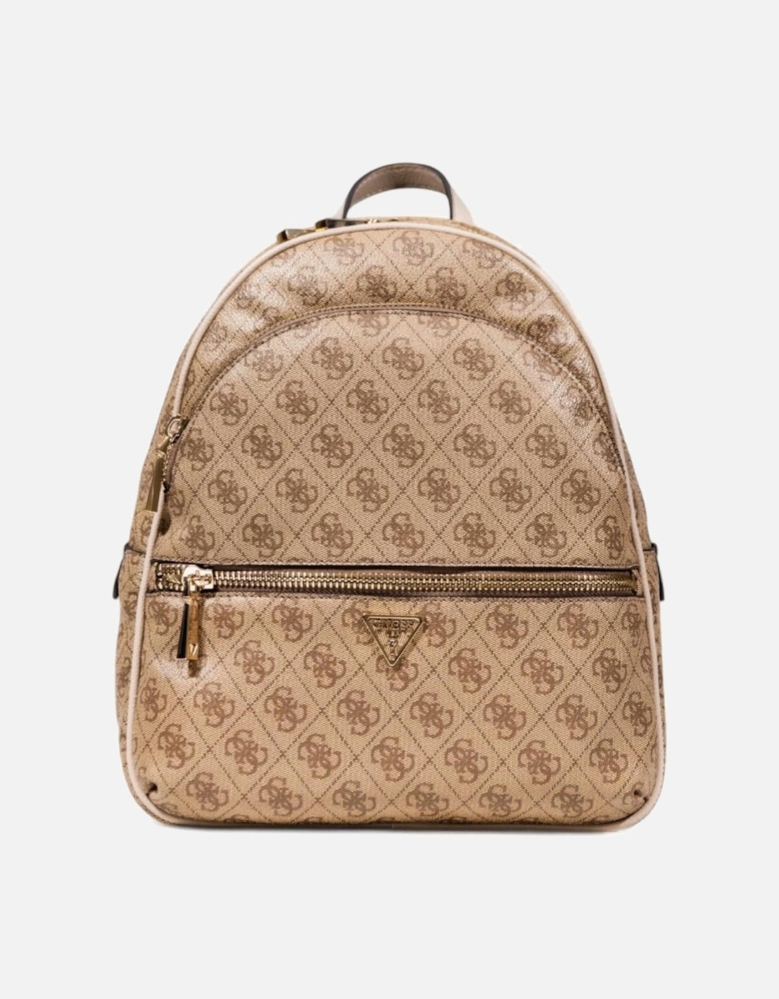 Printed Rucksack with Zip and Multiple Pockets Women - Beige Bags, 4 of 3