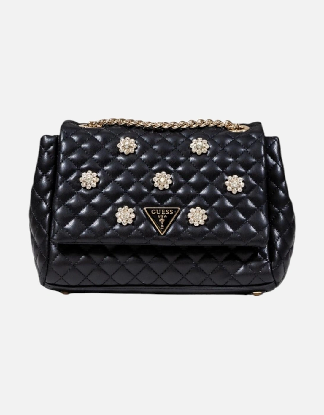 Shoulder Bag with Automatic Fastening Women - Black