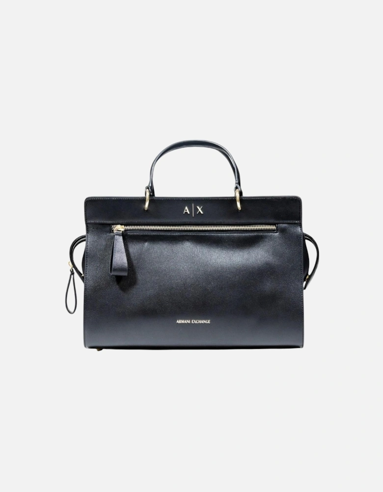 Handbag with Shoulder Strap and Pockets Women - Black Bags