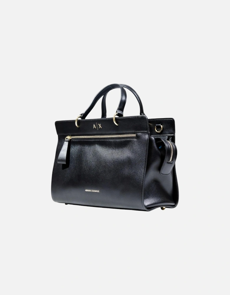 Handbag with Shoulder Strap and Pockets Women - Black Bags