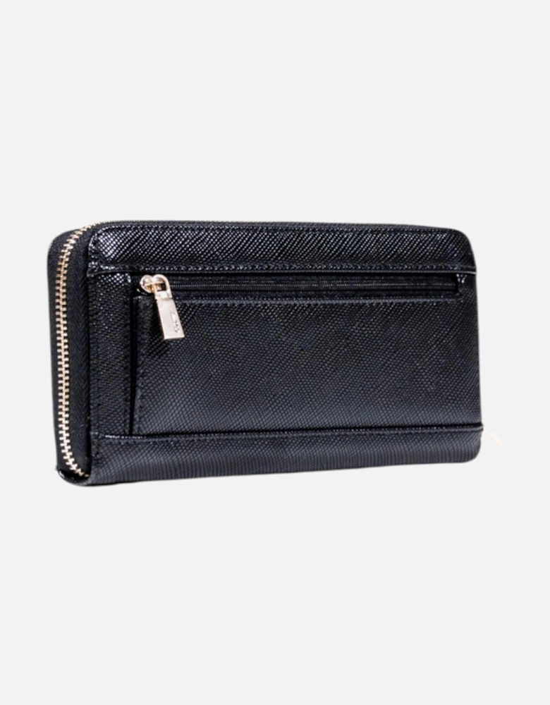 Zip-Around Wallet with Multiple Pockets Women - Black