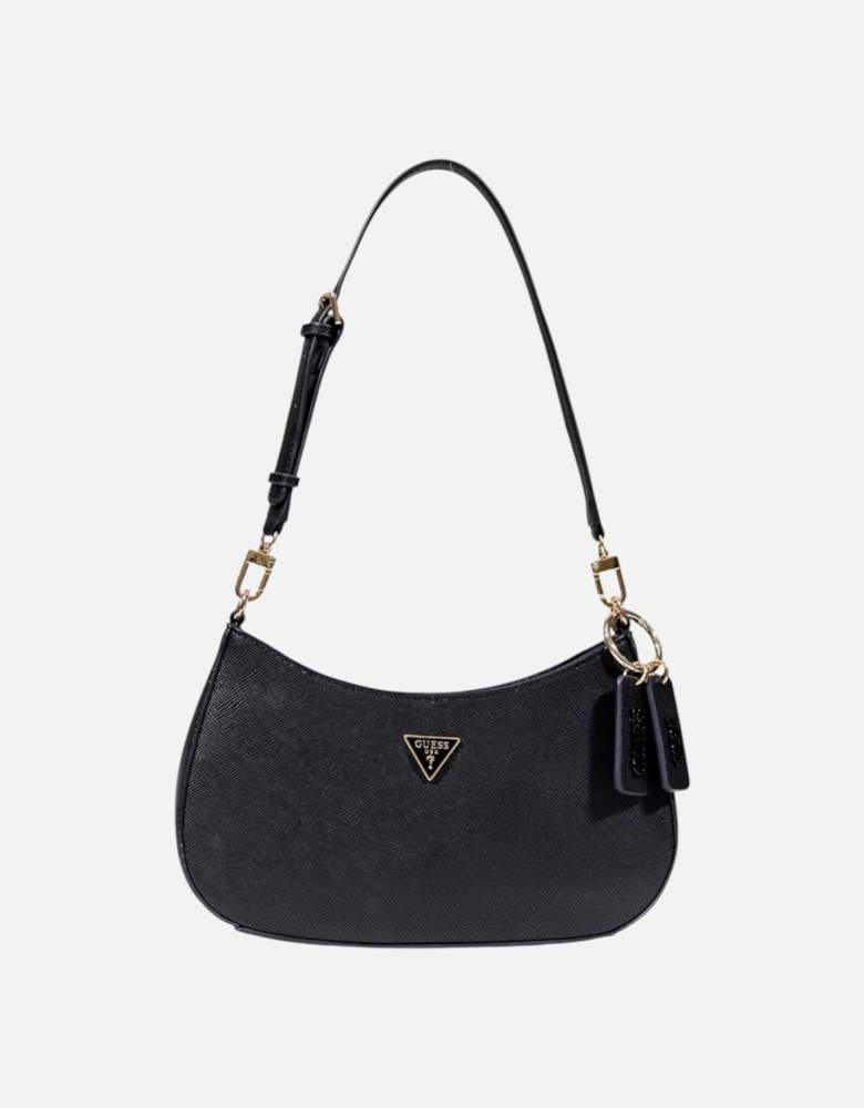 Handbag with Zip and Outside Pocket Women - Black Bags