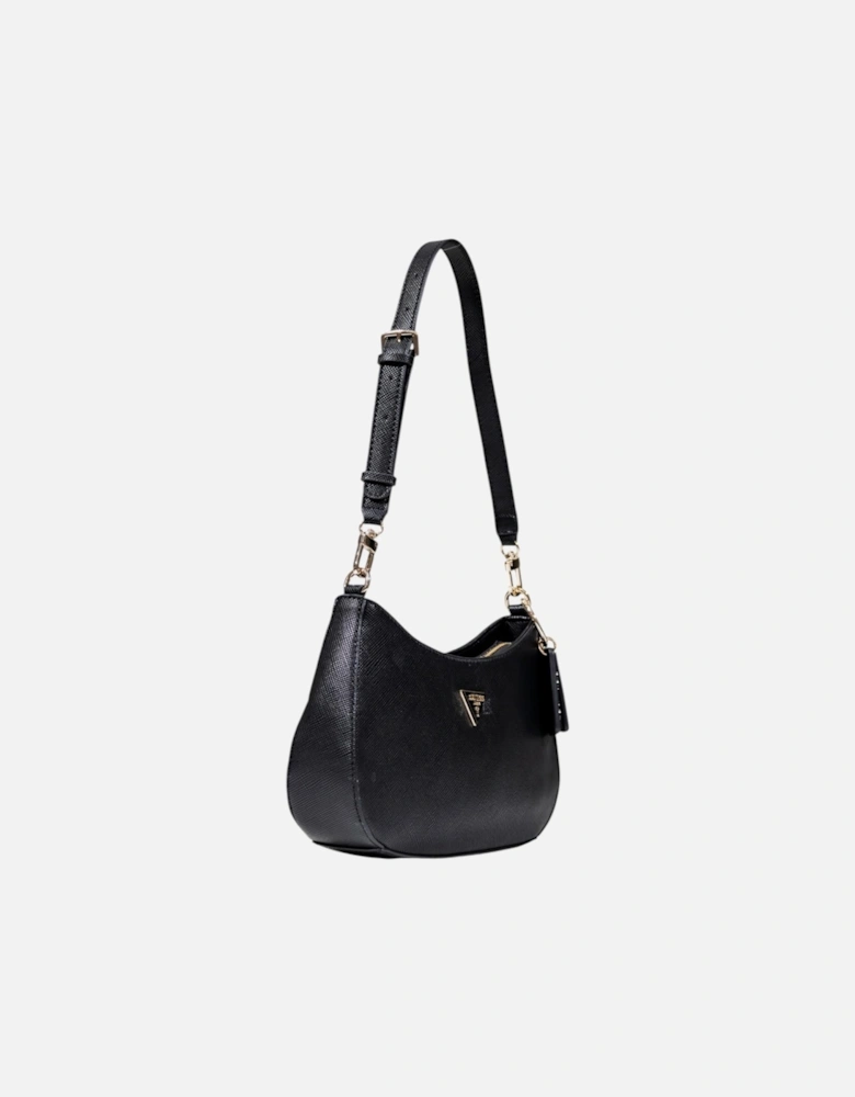 Handbag with Zip and Outside Pocket Women - Black Bags