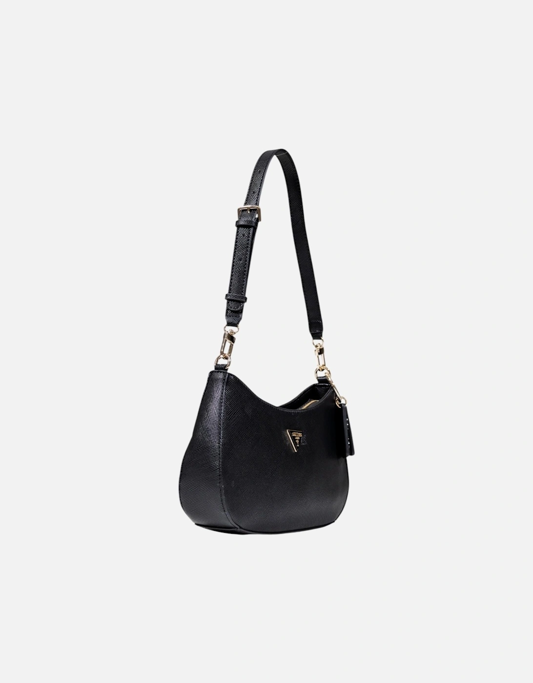 Handbag with Zip and Outside Pocket Women - Black Bags