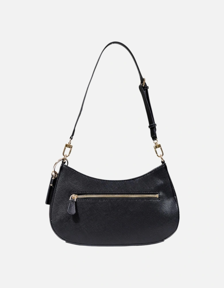 Handbag with Zip and Outside Pocket Women - Black Bags