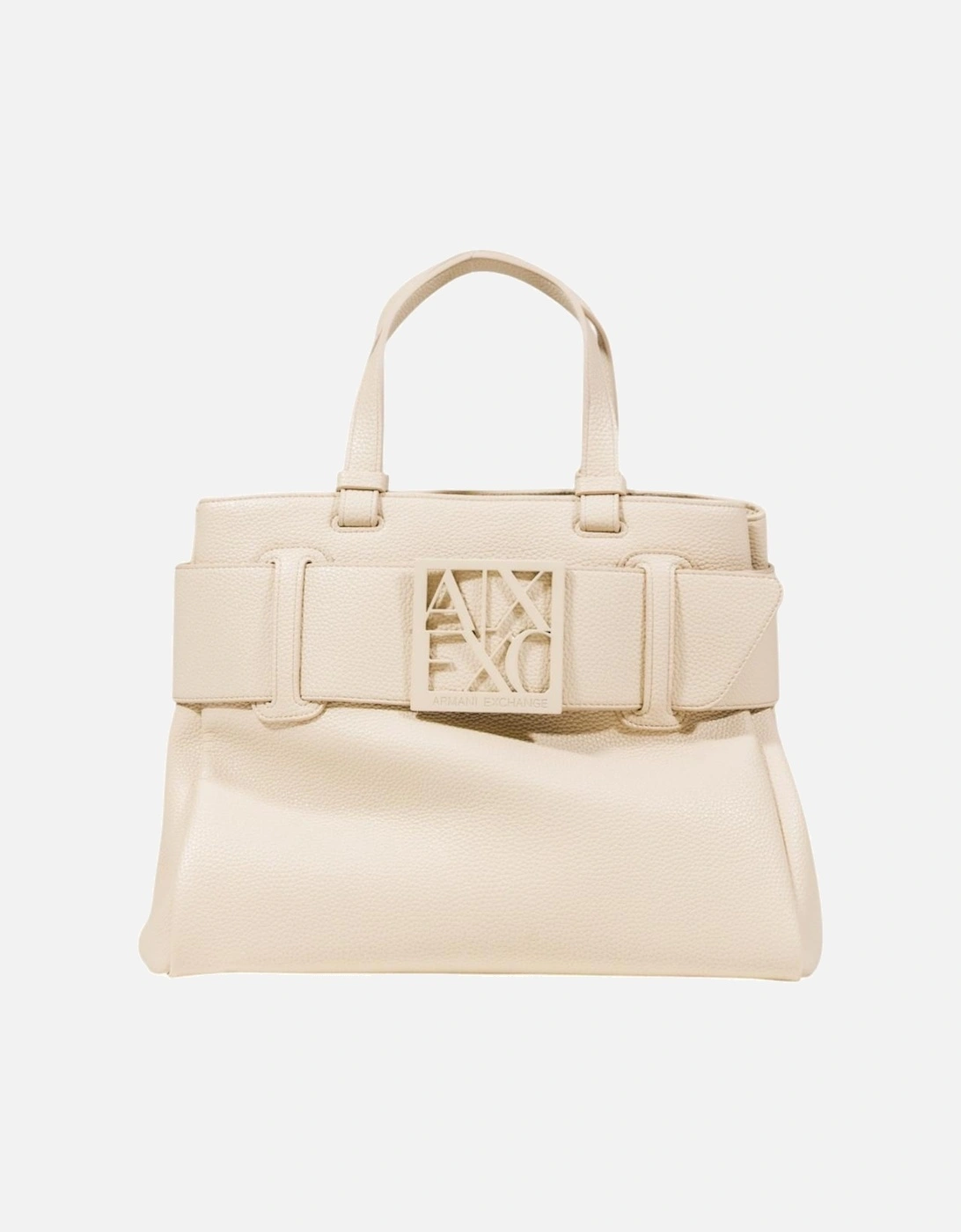 Handbag with Shoulder Strap and Zip Fastening Women - Beige Bags