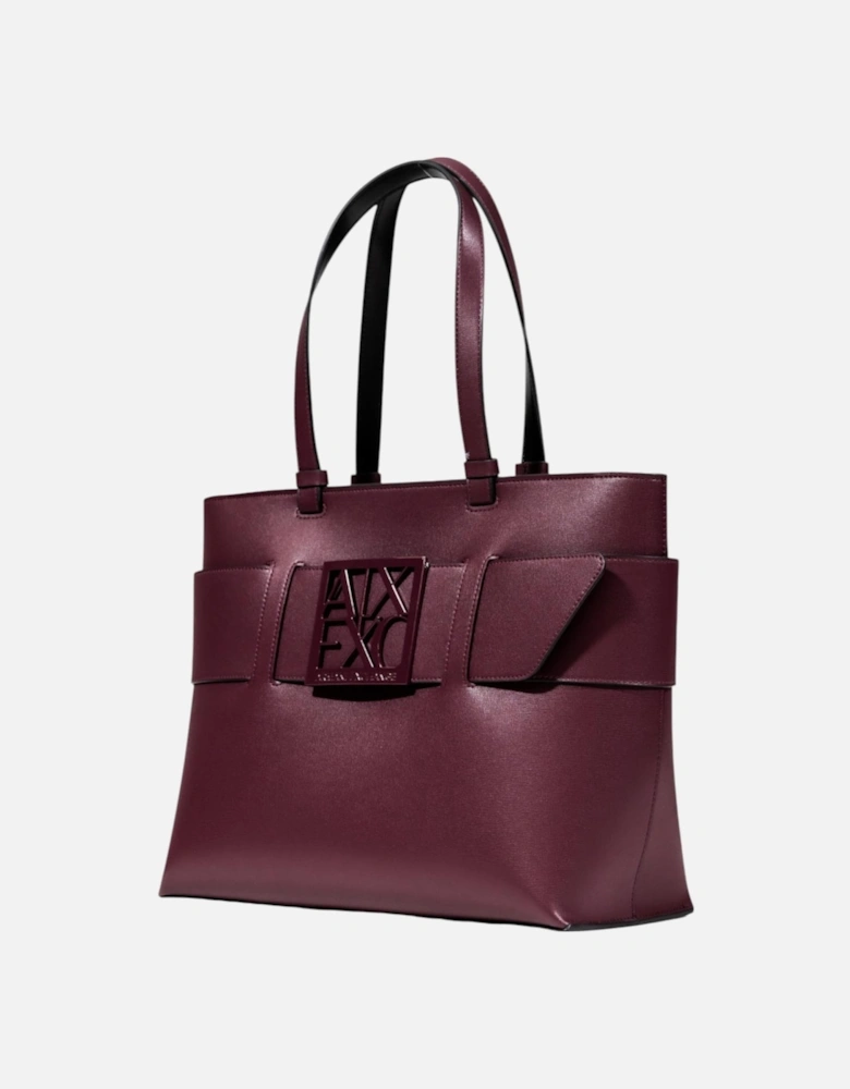 Handbag with Zip and Inside Pockets Women - Bordeaux Bags
