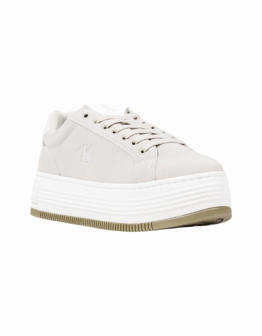 Suede Lace-Up Sneakers Women - Grey