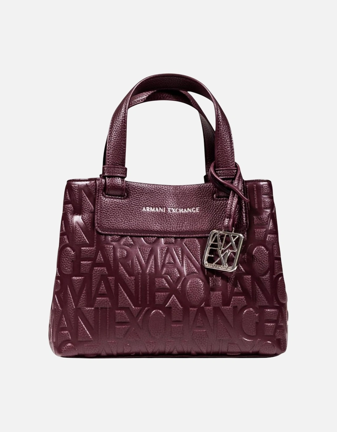 Armani Exchange Women's Red Handbag With Shoulder Strap And Inside Pockets - Bordeaux Bags - Size: One Size