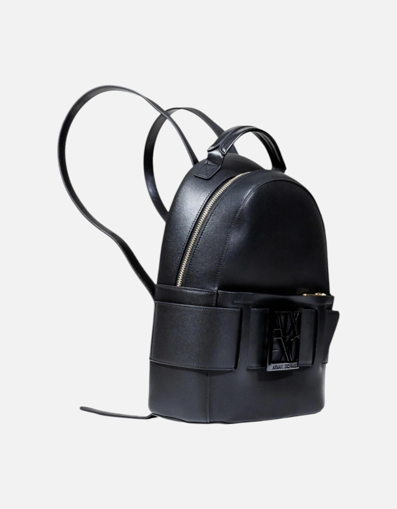 Zip Fastening Rucksack with Multiple Pockets Women - Black Bags