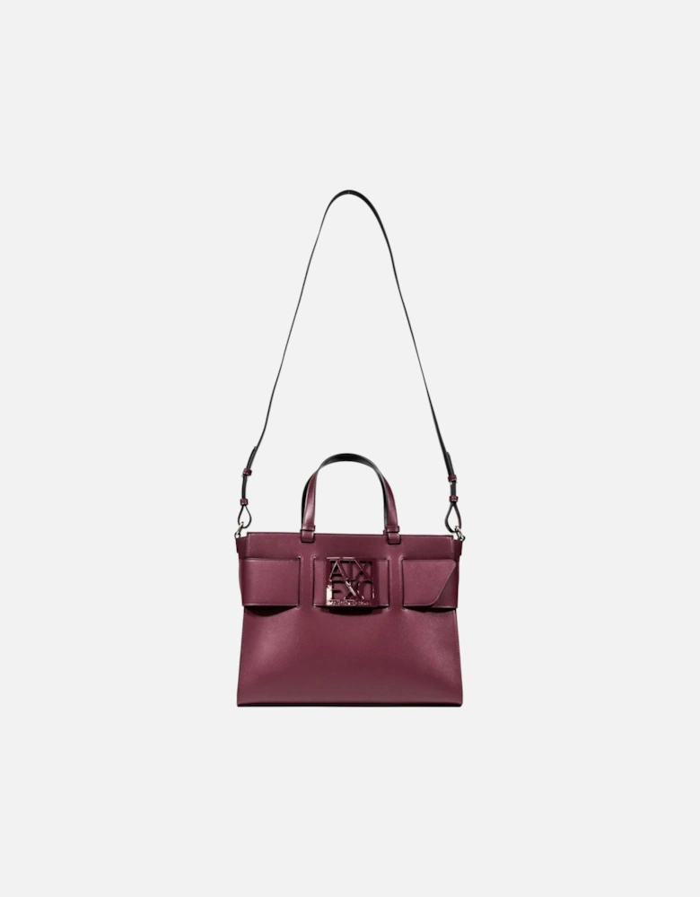 Handbag with Shoulder Strap and Inside Pockets Women - Purple Bags