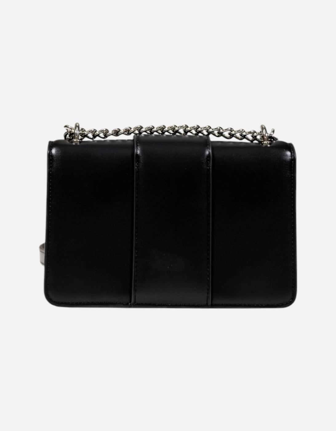 Clip-Fastened Shoulder Bag with Inside Pockets Women - Black