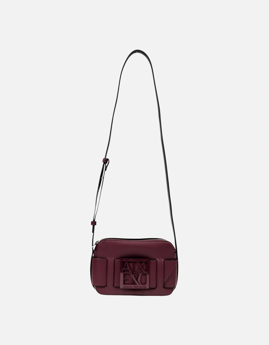 Shoulder Bag with Zip and Inside Pockets Women - Bordeaux, 4 of 3