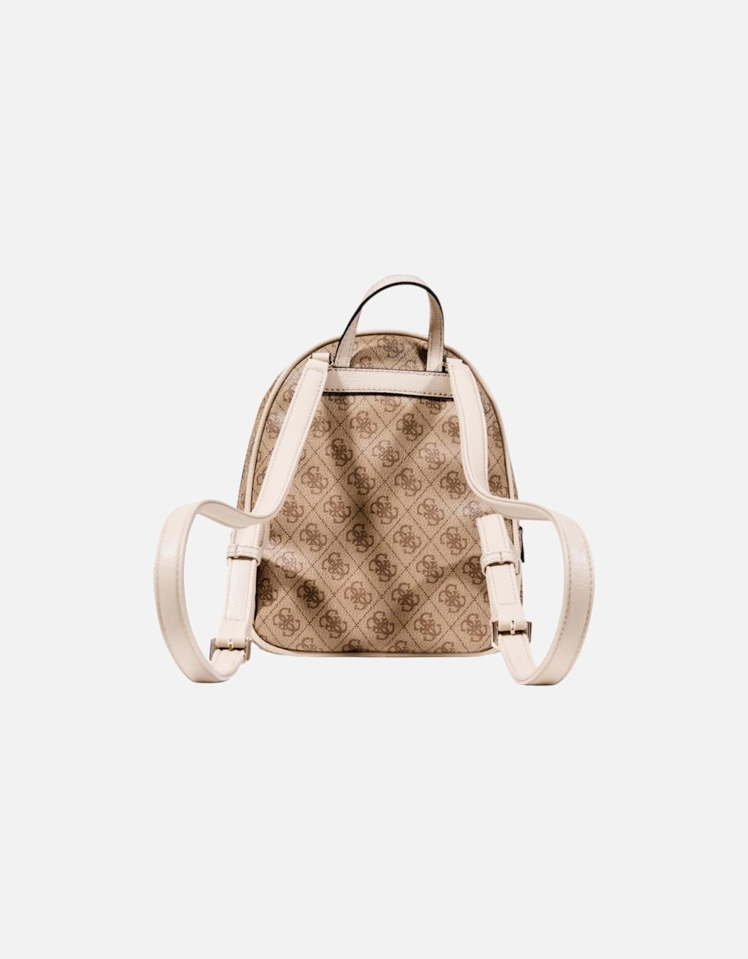Printed Rucksack with Zip and Multiple Pockets Women - Beige Bags
