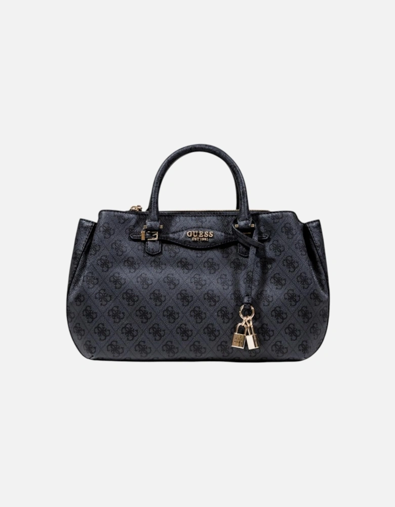 Handbag with Shoulder Strap and Print Women - Grey Bags