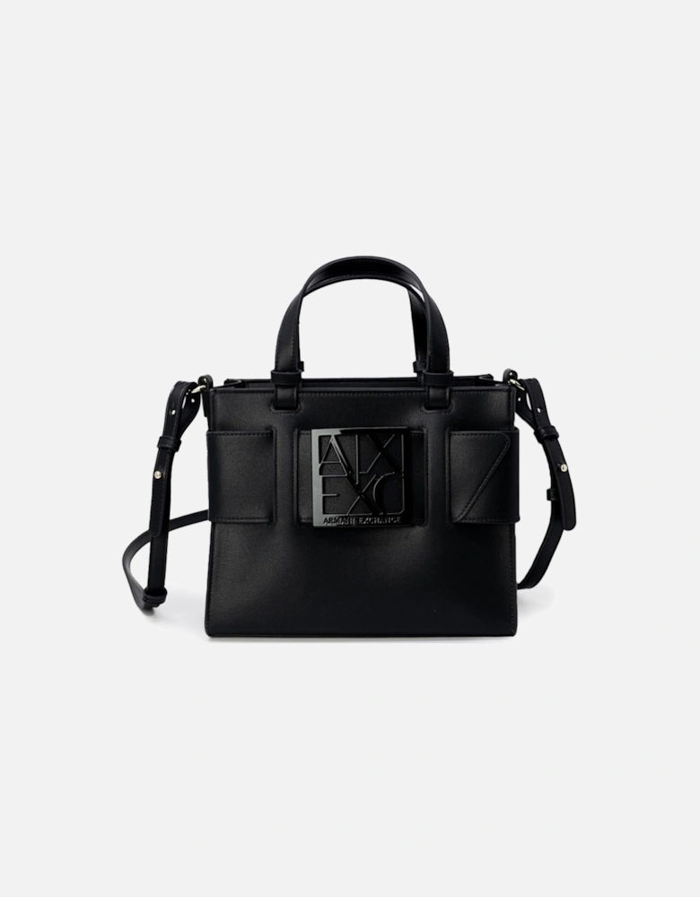 Handbag with Shoulder Strap and Inside Pockets Women - Black Bags