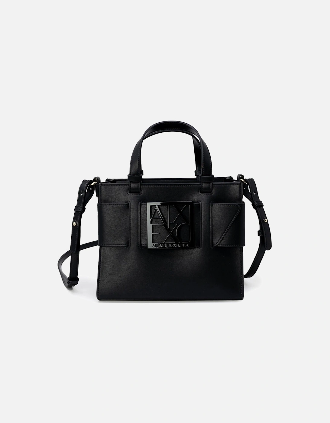 Armani Exchange Women's Black Handbag With Shoulder Strap And Inside Pockets - Bags - Size: One Size