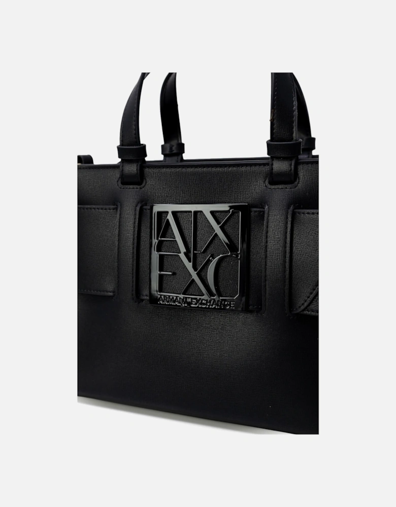 Handbag with Shoulder Strap and Inside Pockets Women - Black Bags