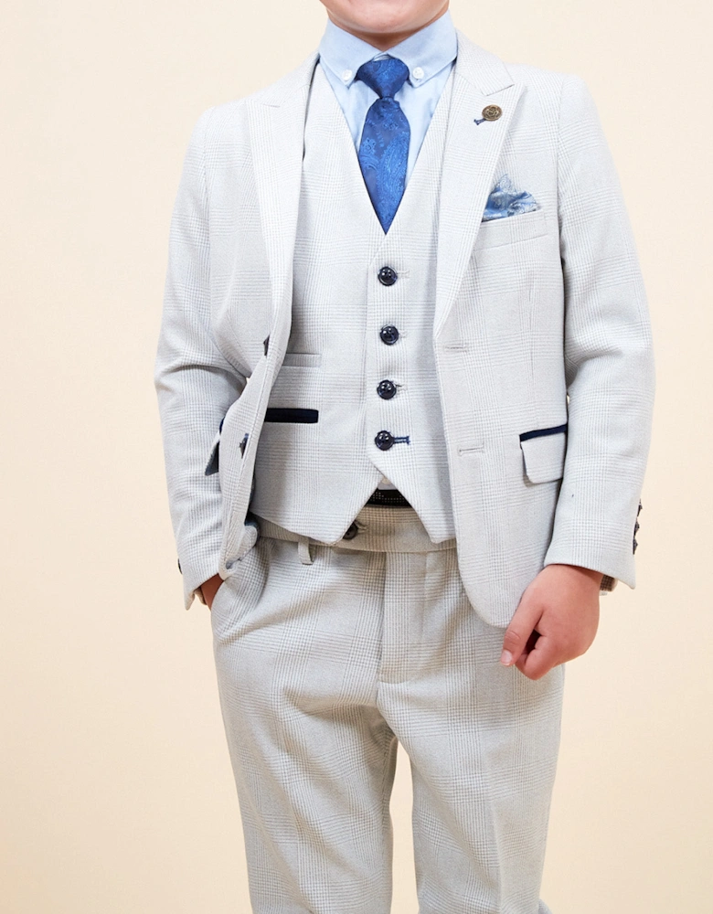 Bromley Kids 3pc Suit - Stone