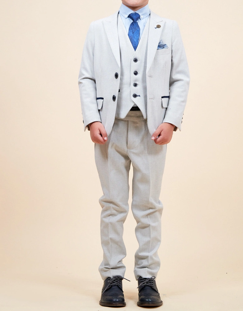 Bromley Kids 3pc Suit - Stone
