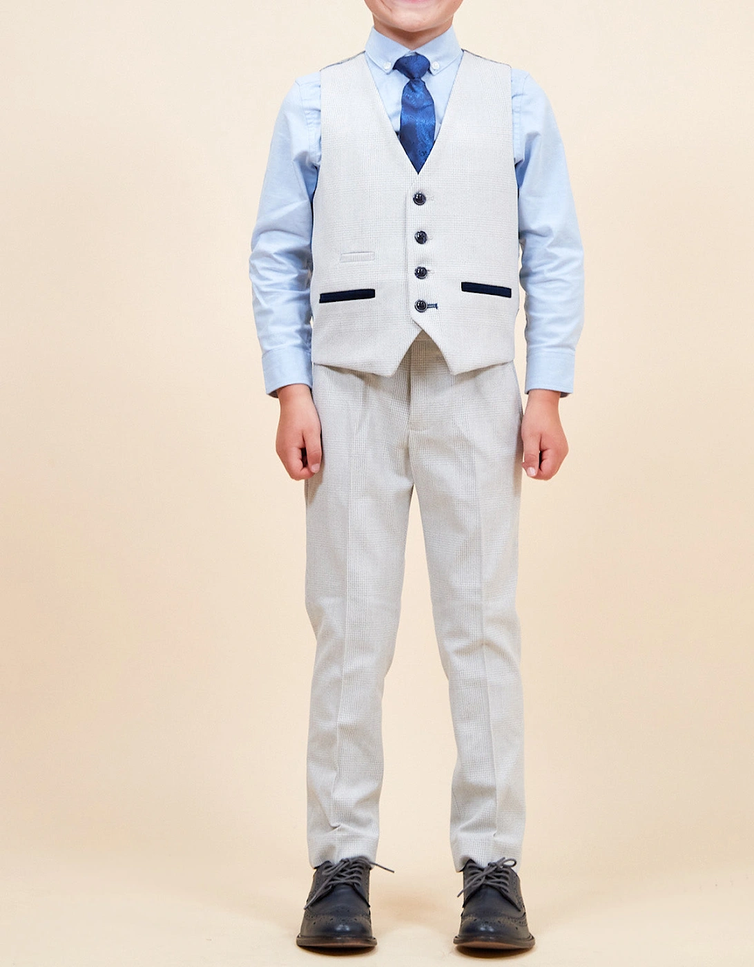 Bromley Kids 3pc Suit - Stone