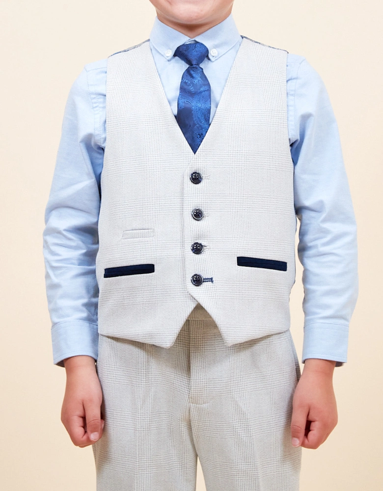Bromley Kids 3pc Suit - Stone