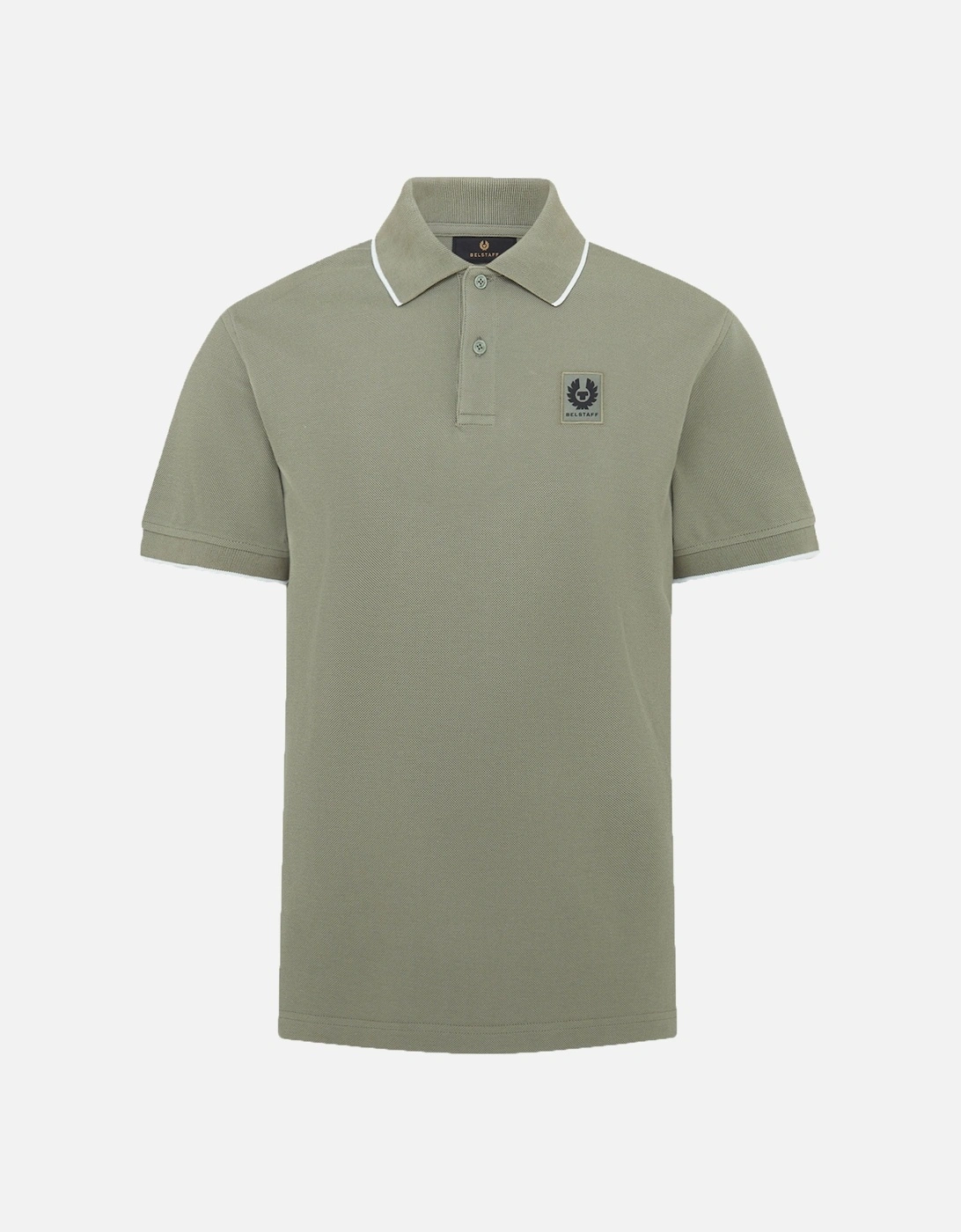 Tipped Polo Shirt Sage Green, 4 of 3