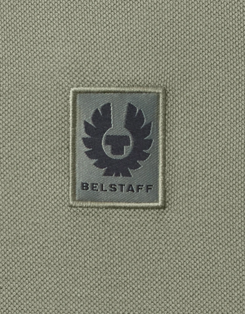 Tipped Polo Shirt Sage Green
