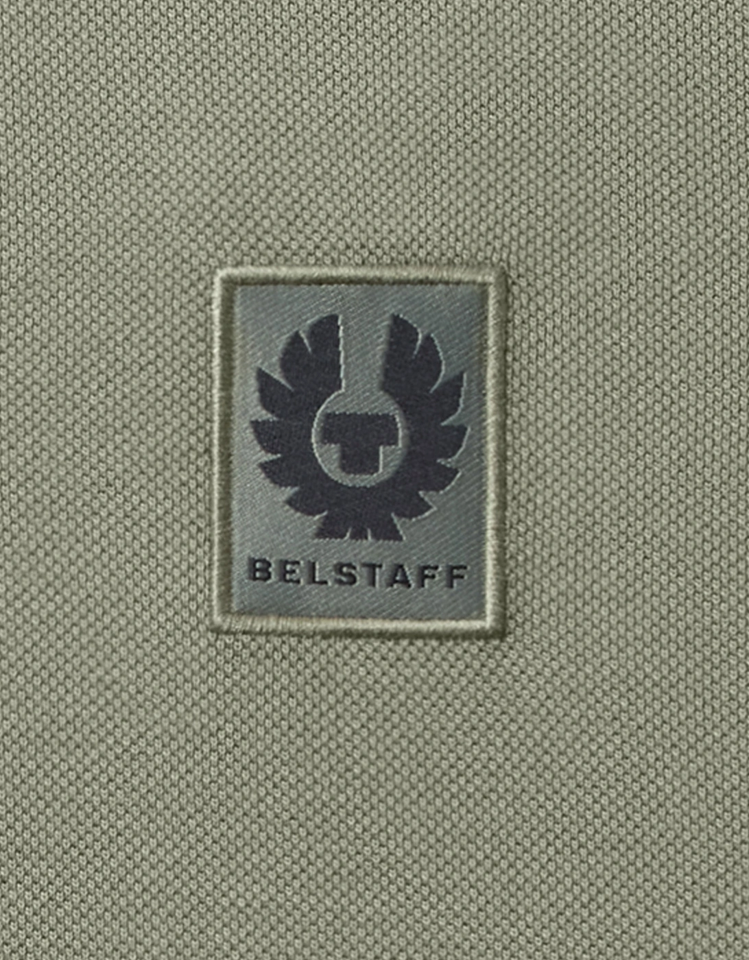 Tipped Polo Shirt Sage Green