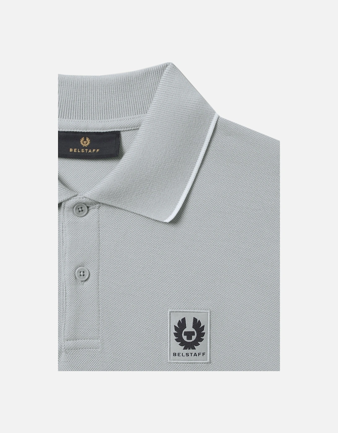 Tipped Polo Shirt Quarry Blue