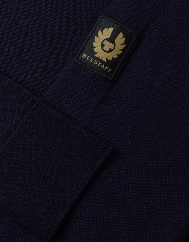 Kyle Knitted Polo Polo Shirt Dark Ink