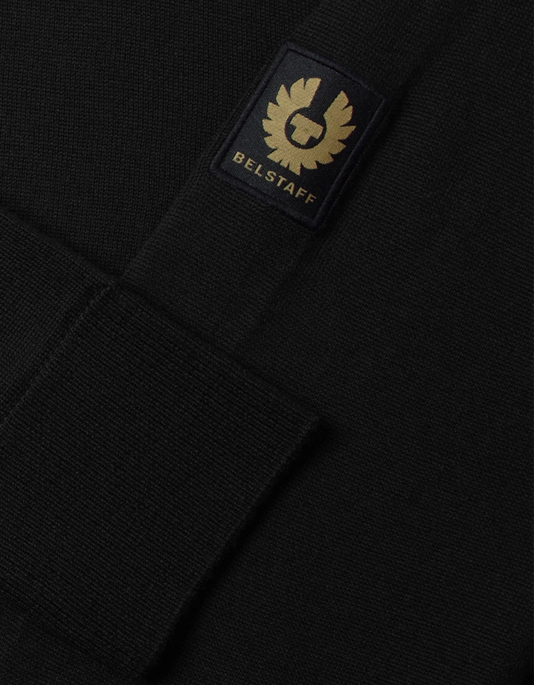 Kyle Knitted Polo Shirt Black