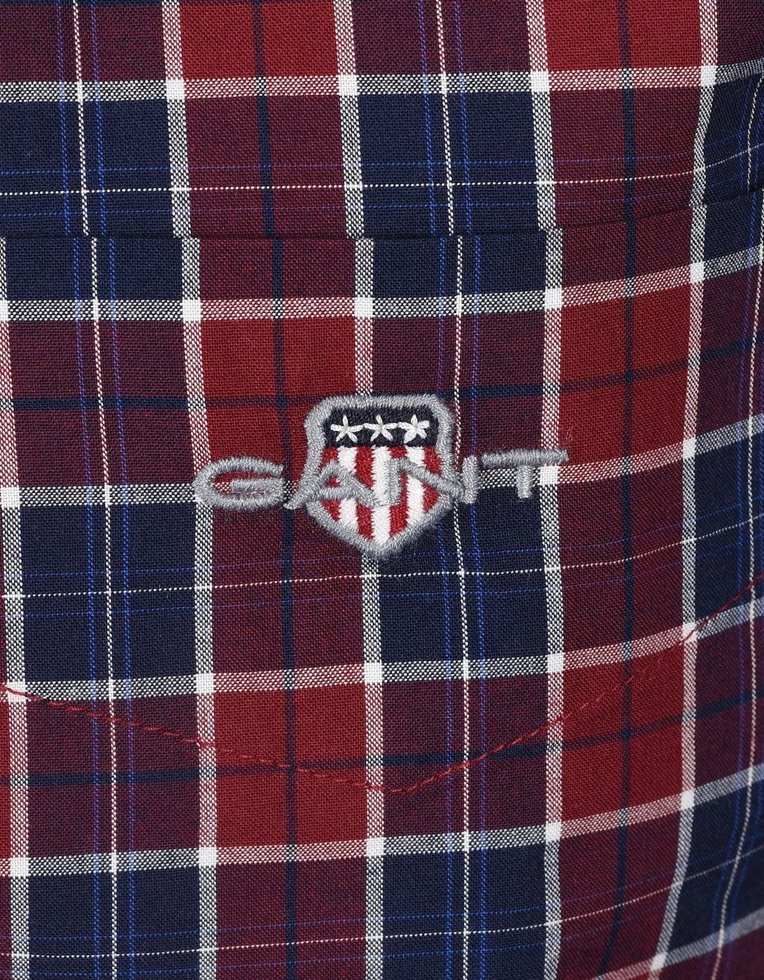 Reg Classic Poplin Check Shirt Plumped Red