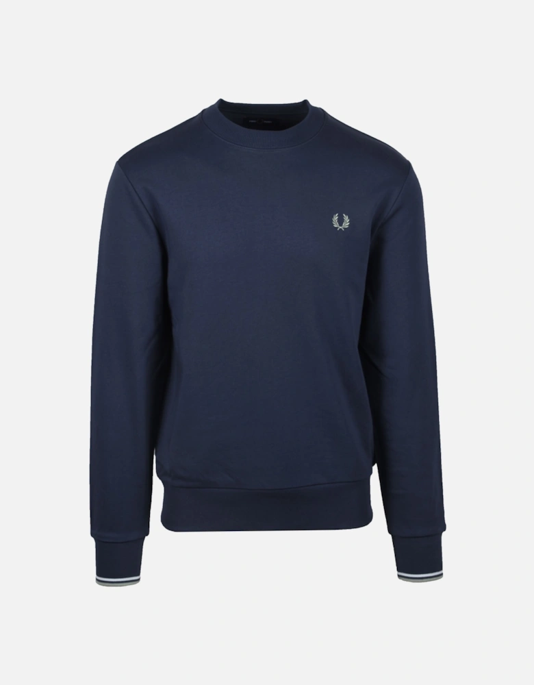 Crew Neck Sweatshirt Dark Airforce/Bayleaf