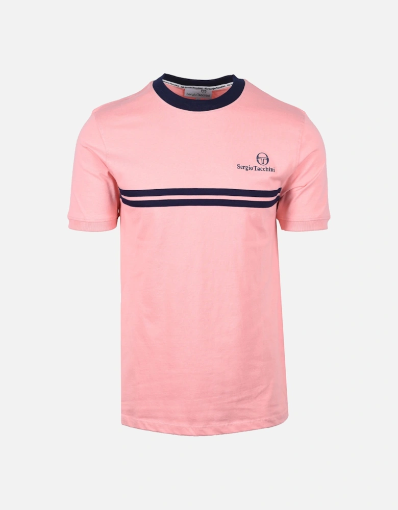 New Supermac T-Shirt Quartz Pink/Maritime Blue