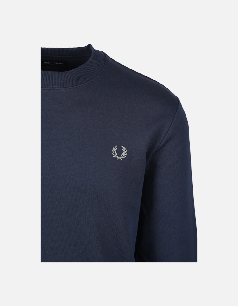 Crew Neck Sweatshirt Dark Airforce/Bayleaf
