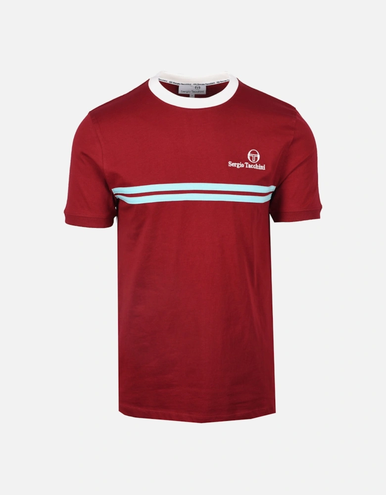 New Supermac T-Shirt Rhubarb/Gardenia/Aruba Blue