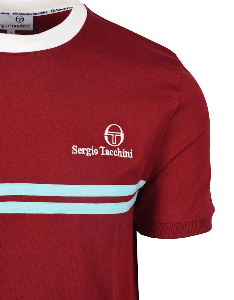 New Supermac T-Shirt Rhubarb/Gardenia/Aruba Blue