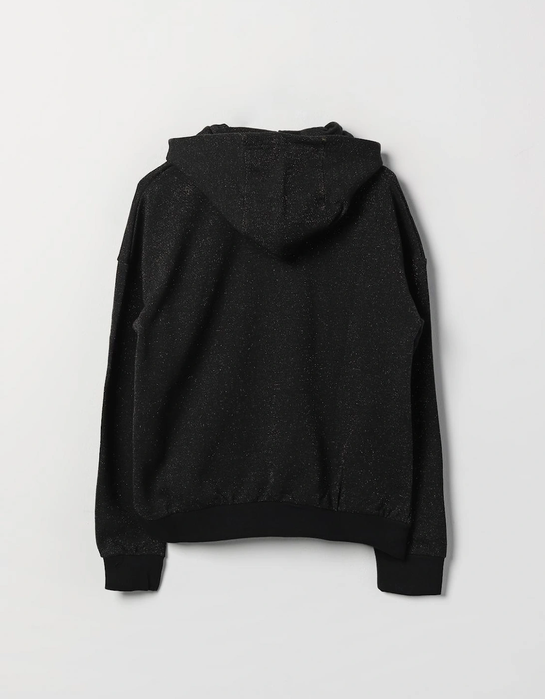 Girls Glitter Hoodie Embellished Logo