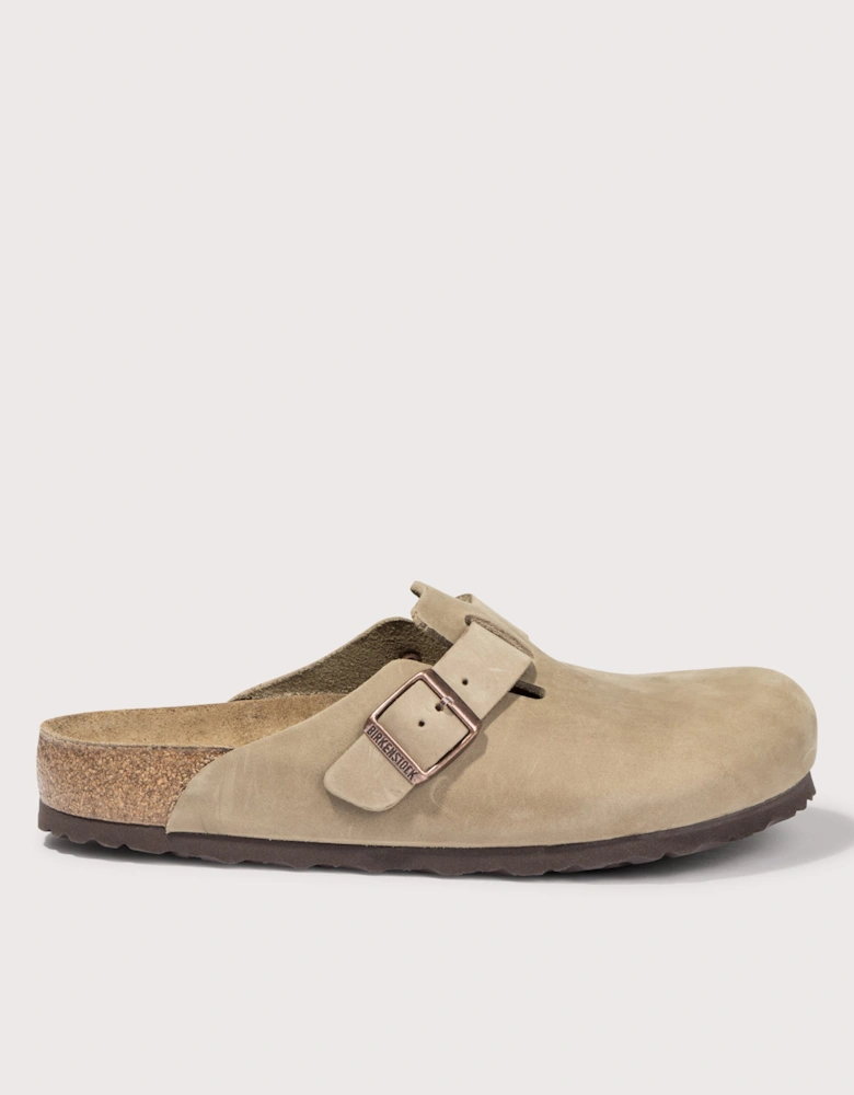 Boston Natural Leather Oiled Clogs