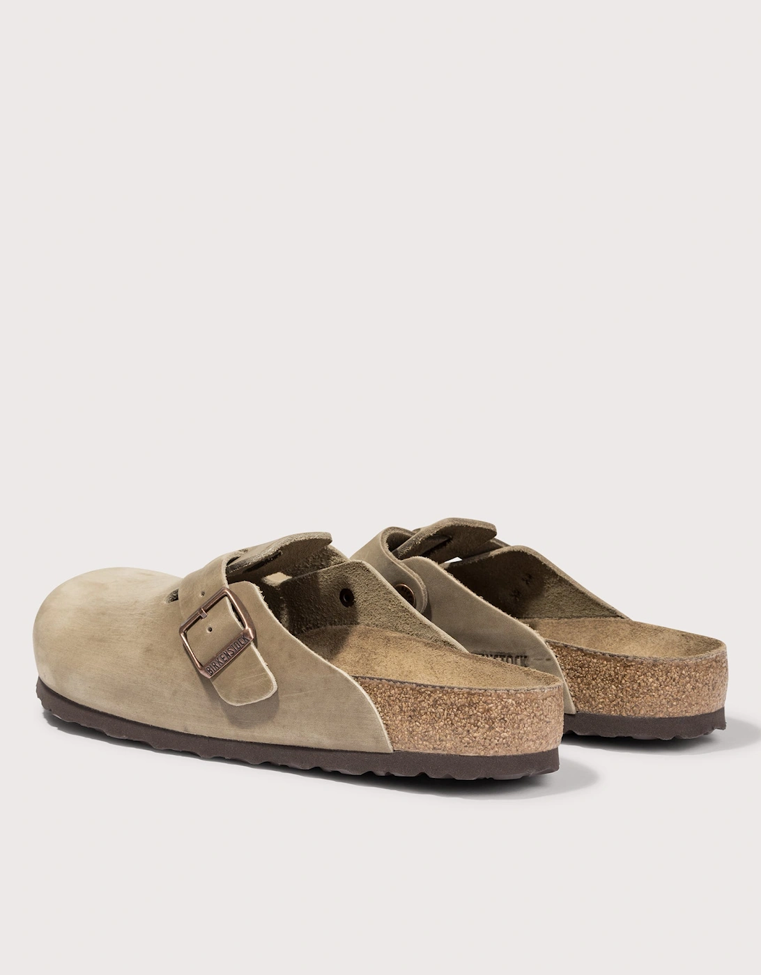 Boston Natural Leather Oiled Clogs