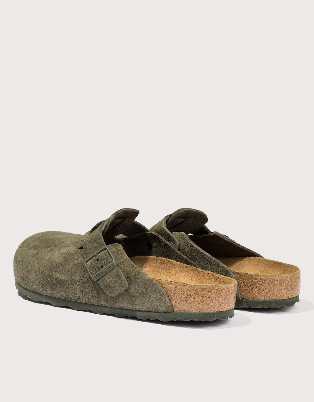 Boston Suede Leather Clogs