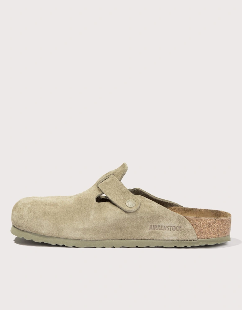 Boston Suede Leather Clogs
