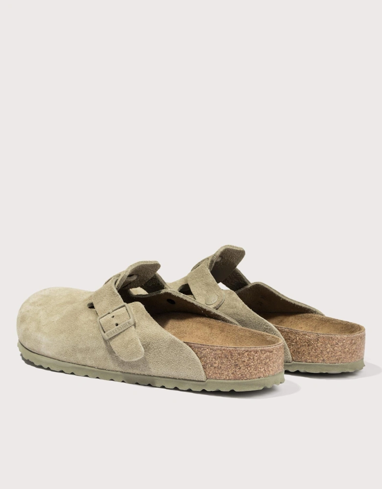 Boston Suede Leather Clogs