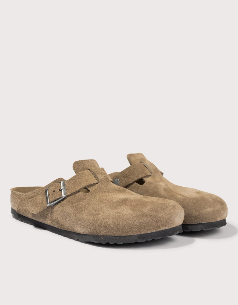 Boston Suede Leather Clogs